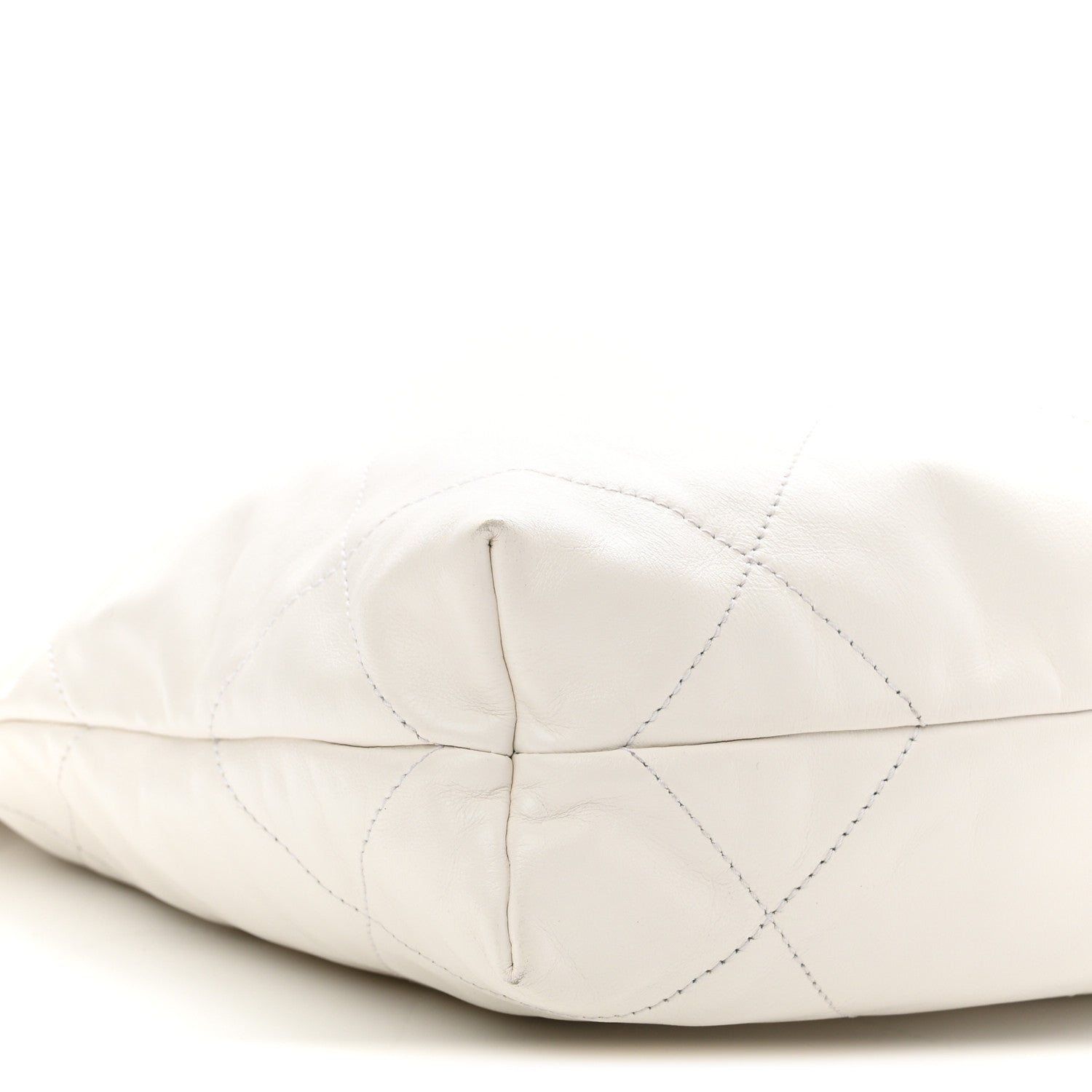 Chanel Shiny Calfskin Quilted Small Chanel 22 White 9 of 11