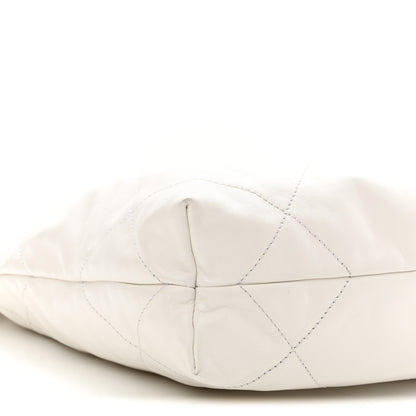 Chanel Shiny Calfskin Quilted Small Chanel 22 White 9 of 11
