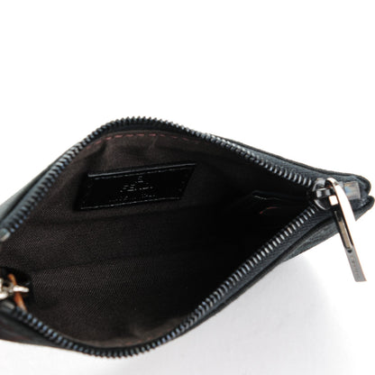 Fendi Zucchino Coin Pouch Key Case Black 5 of 6