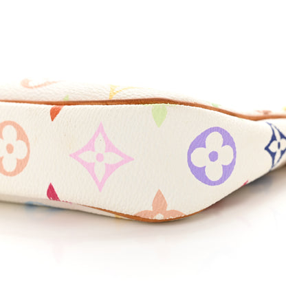 Louis Vuitton Monogram Multicolor Pochette Accessories White 9 of 11