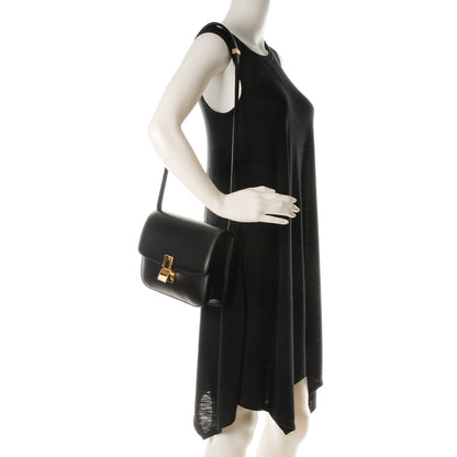 Celine Box Calfskin Medium Classic Box Flap Bag Black 2 of 8