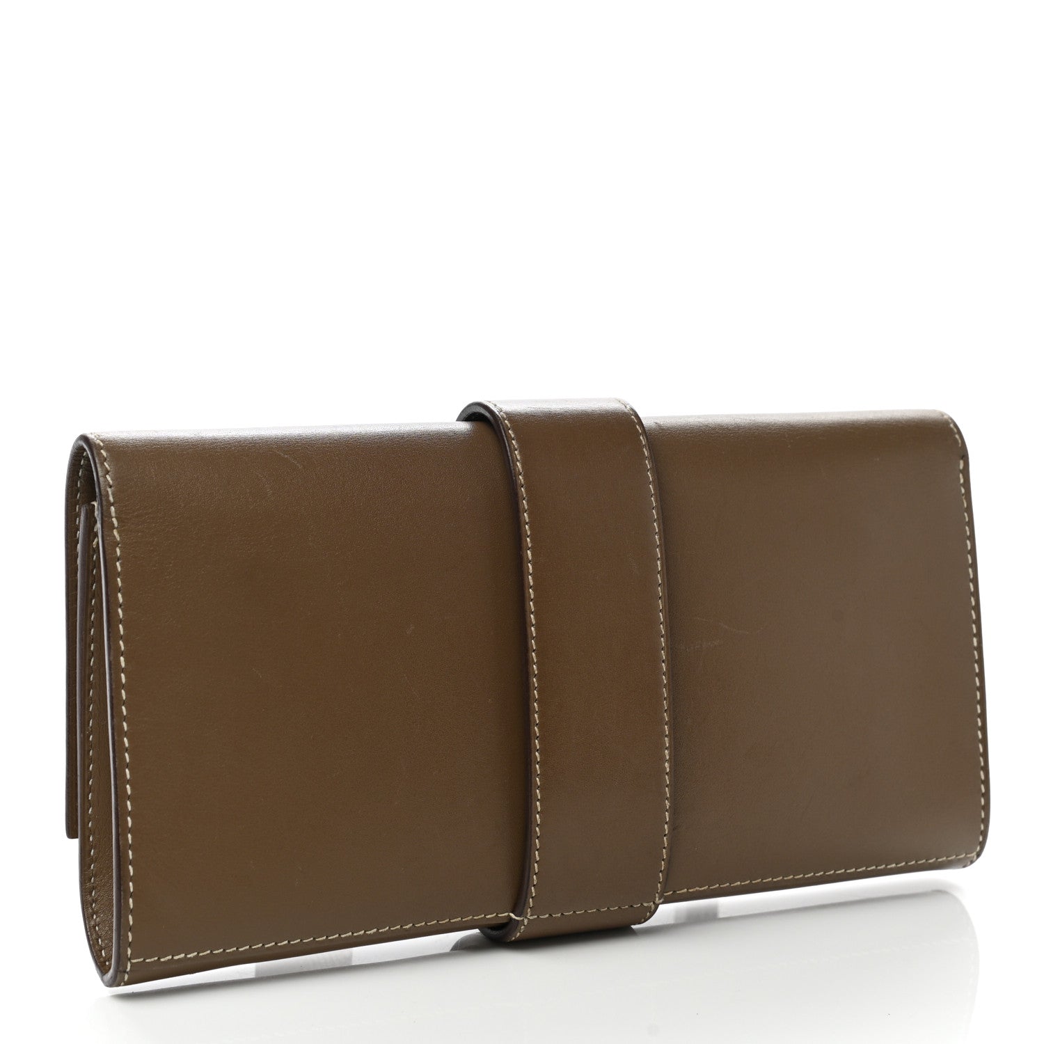 Hermes Tadelakt Medor 23 Clutch Etoupe 3 of 10