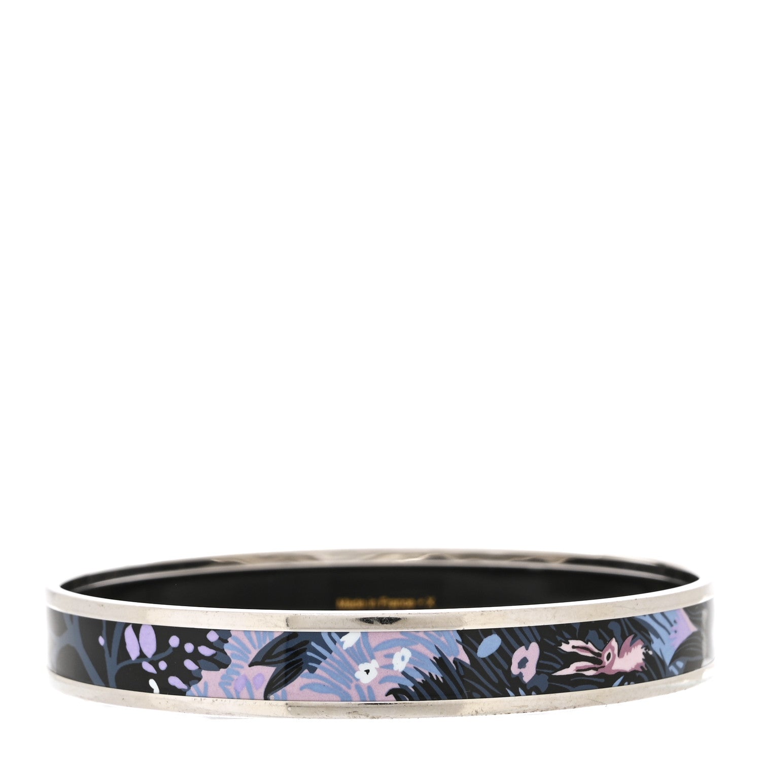 Hermes Enamel Printed Narrow Dans Un Jardin Anglais Bracelet 70 Arts And Crafts 3 of 5