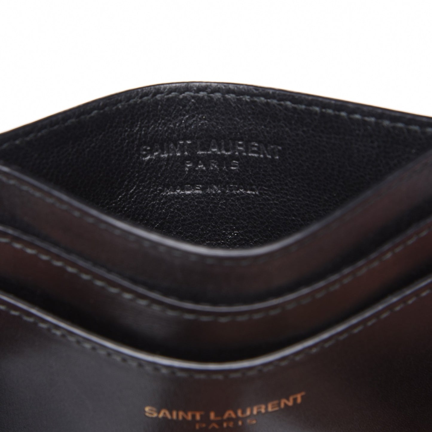 Calfskin Card Case Black