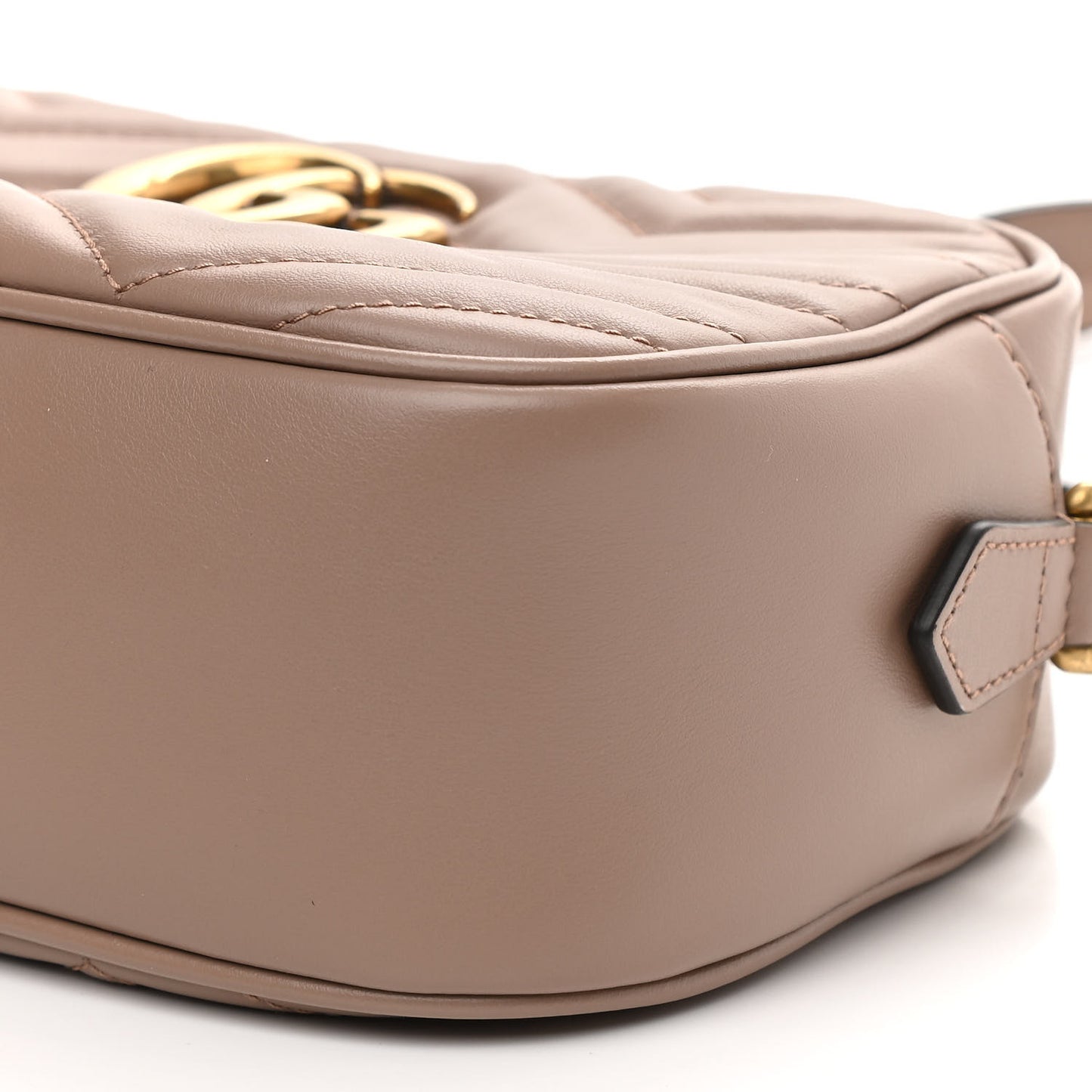 Calfskin Matelasse Small GG Marmont Chain Shoulder Bag Porcelain Rose
