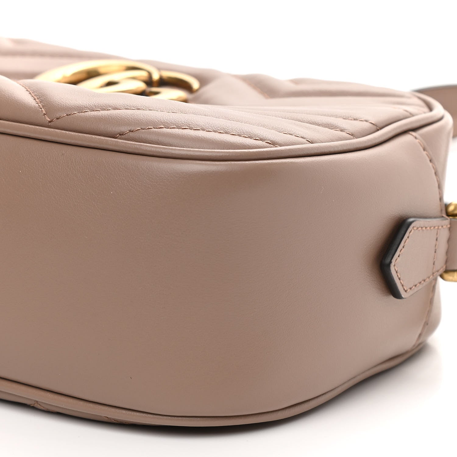 Gucci Calfskin Matelasse Small GG Marmont Chain Shoulder Bag Porcelain Rose 10 of 10