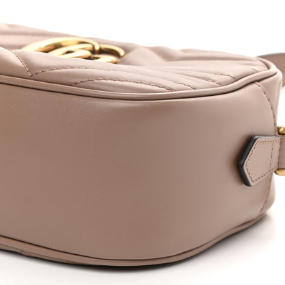 Gucci Calfskin Matelasse Small GG Marmont Chain Shoulder Bag Porcelain Rose 10 of 10