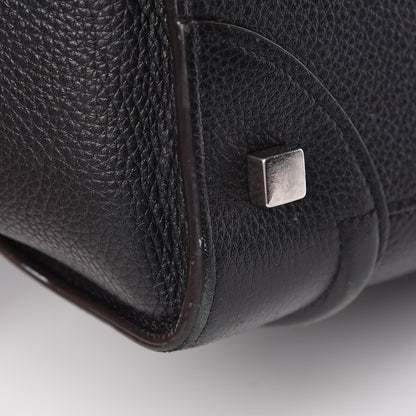 Celine Drummed Calfskin Mini Luggage Black 14 of 25