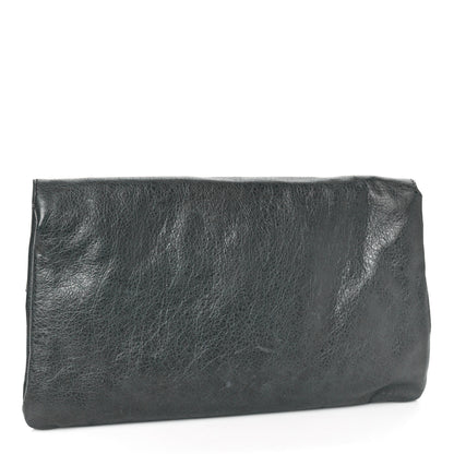 Balenciaga Agneau Giant Brogues Hardware Envelope Clutch Anthracite 3 of 9