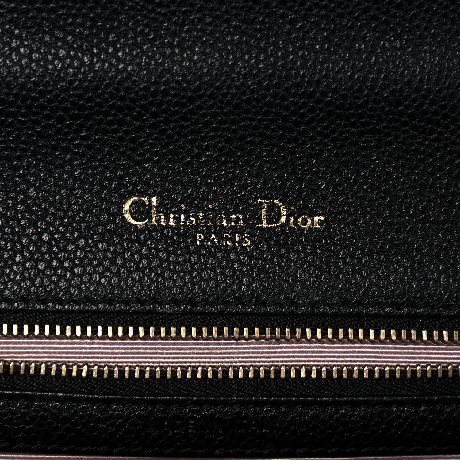 Christian Dior Grained Calfskin Medium Diorama Flap Bag Black 6 of 14