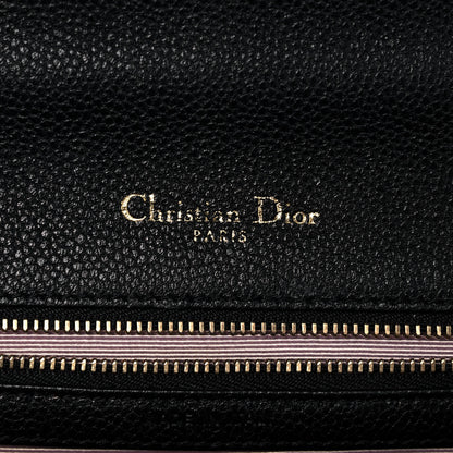 Christian Dior Grained Calfskin Medium Diorama Flap Bag Black 6 of 14