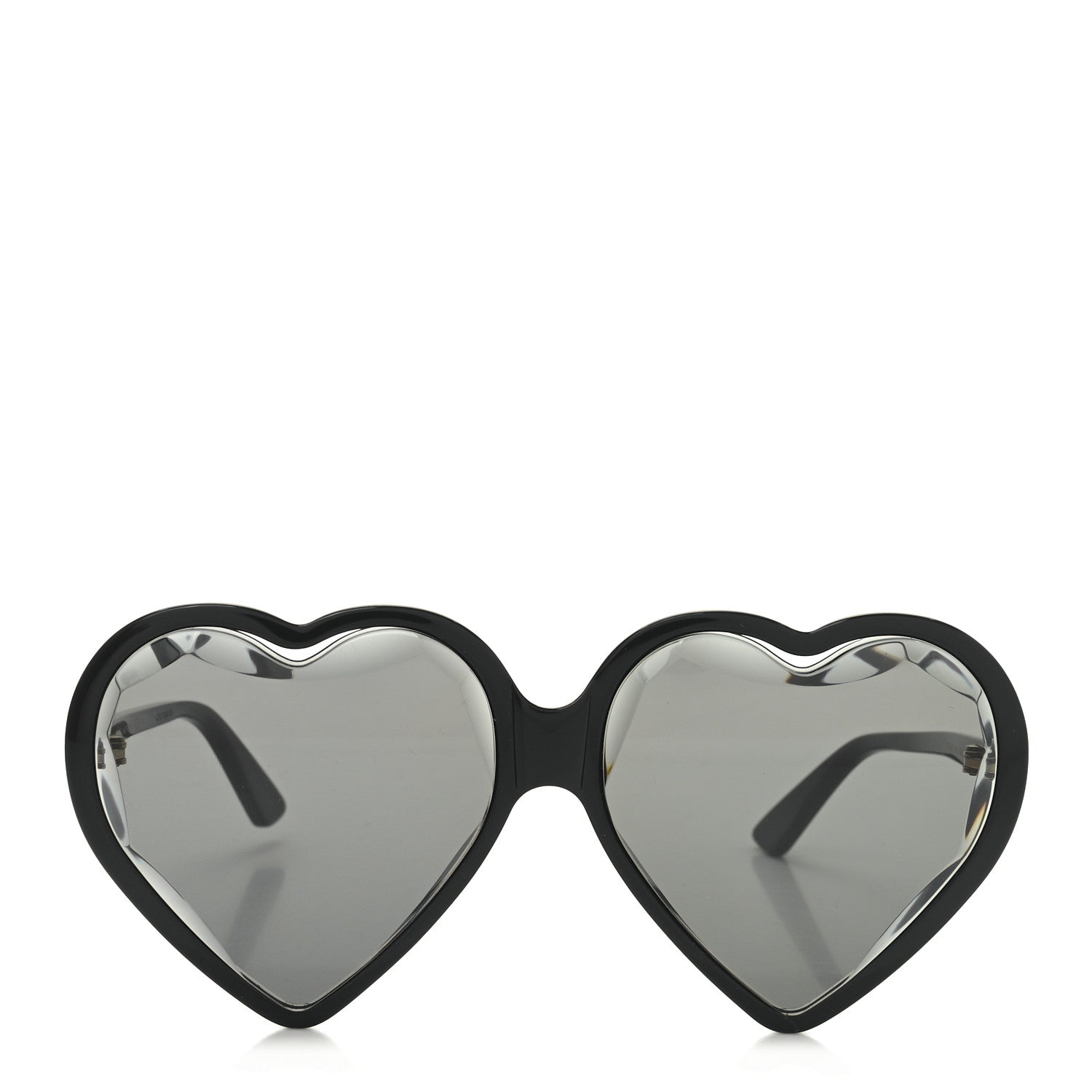 Gucci Acetate Hollywood Forever Heart Sunglasses GG0360S Black 2 of 7