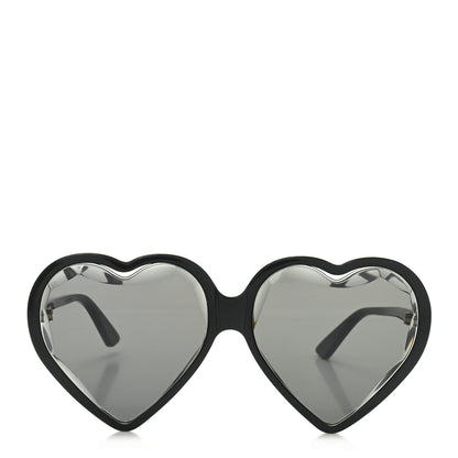 Gucci Acetate Hollywood Forever Heart Sunglasses GG0360S Black 2 of 7