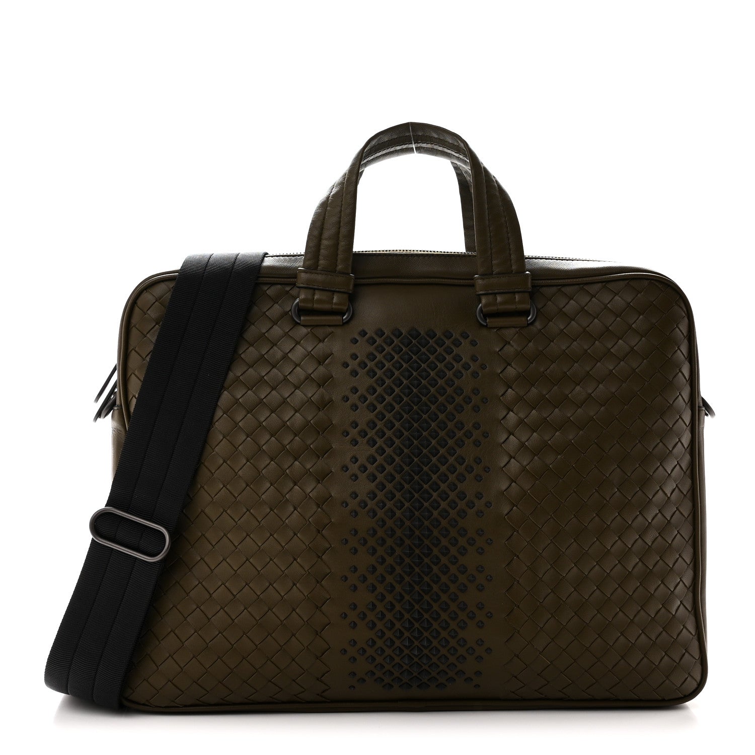 Bottega Veneta Nappa Intrecciato Medium Briefcase Khaki 1 of 10