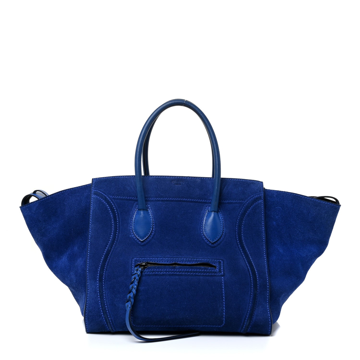 Celine Suede Medium Phantom Luggage Colbalt Blue 1 of 34