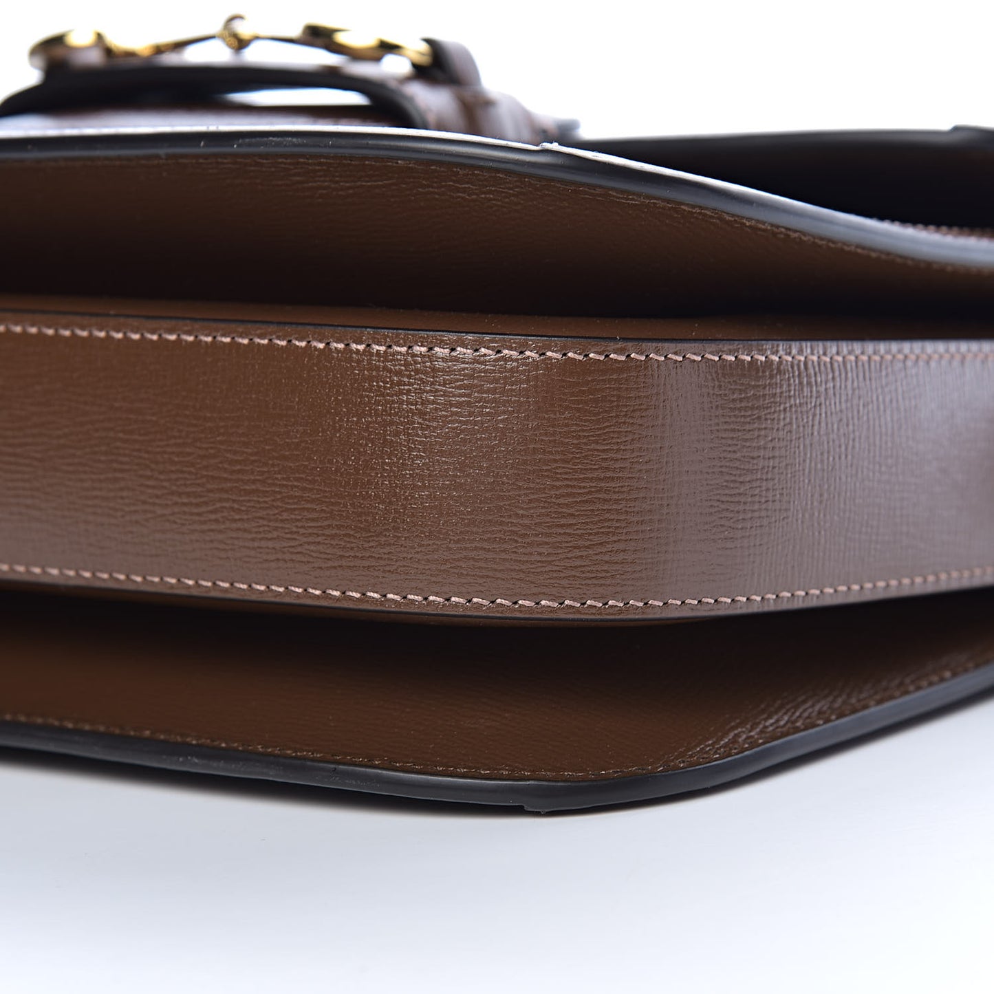 GG Supreme Monogram Horsebit 1955 Shoulder Bag Beige Brown Sugar