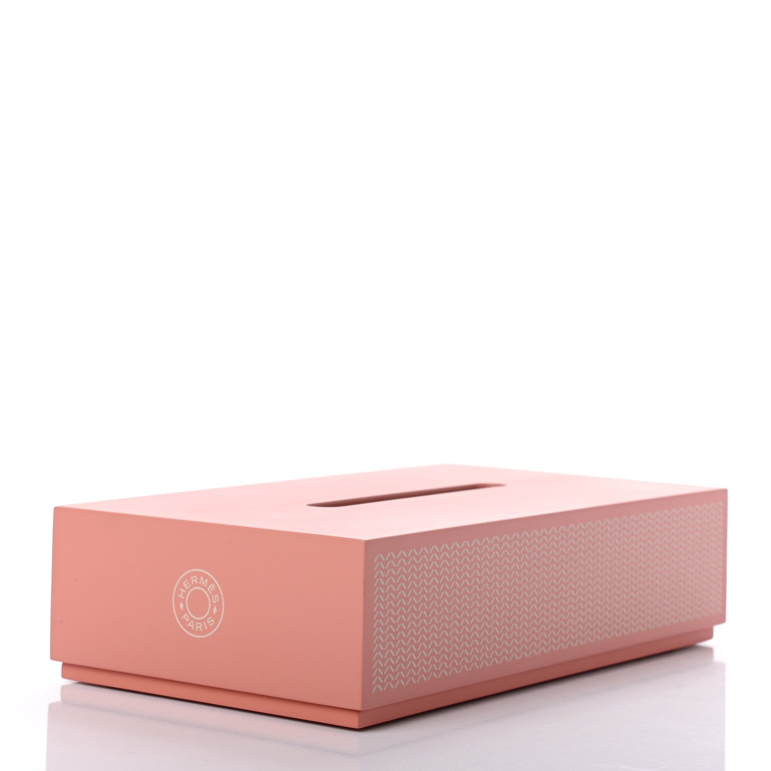 Hermes Lacquered Wood K-Box Tissue Box Pivoine Poudre 3 of 8