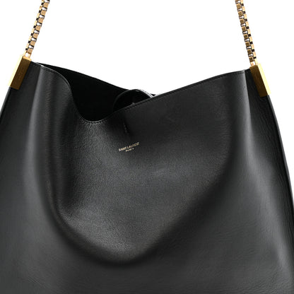 Saint Laurent Calfskin Medium Suzanne Hobo Black 8 of 14