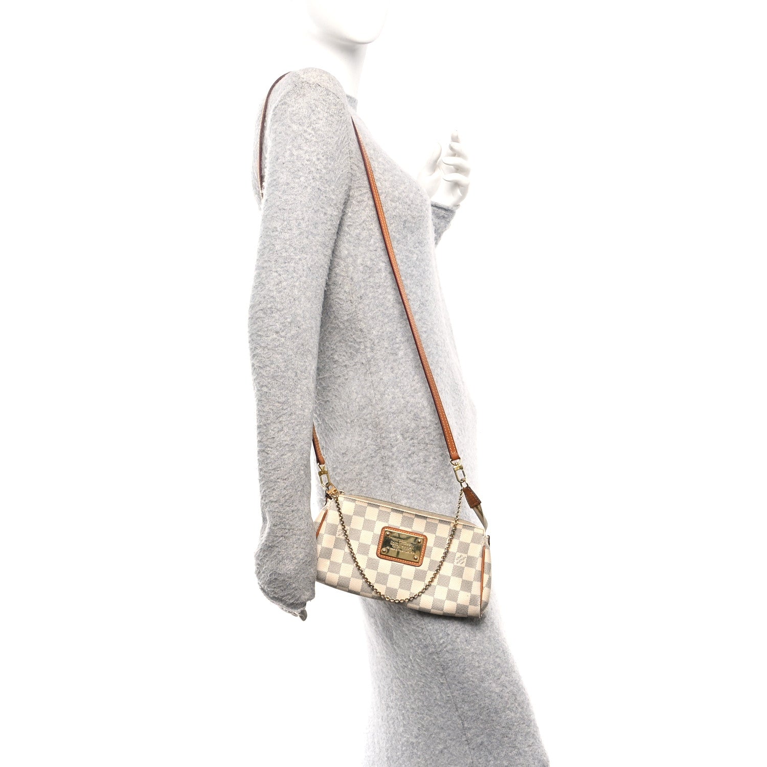 Louis Vuitton Damier Azur Eva Clutch 2 of 10