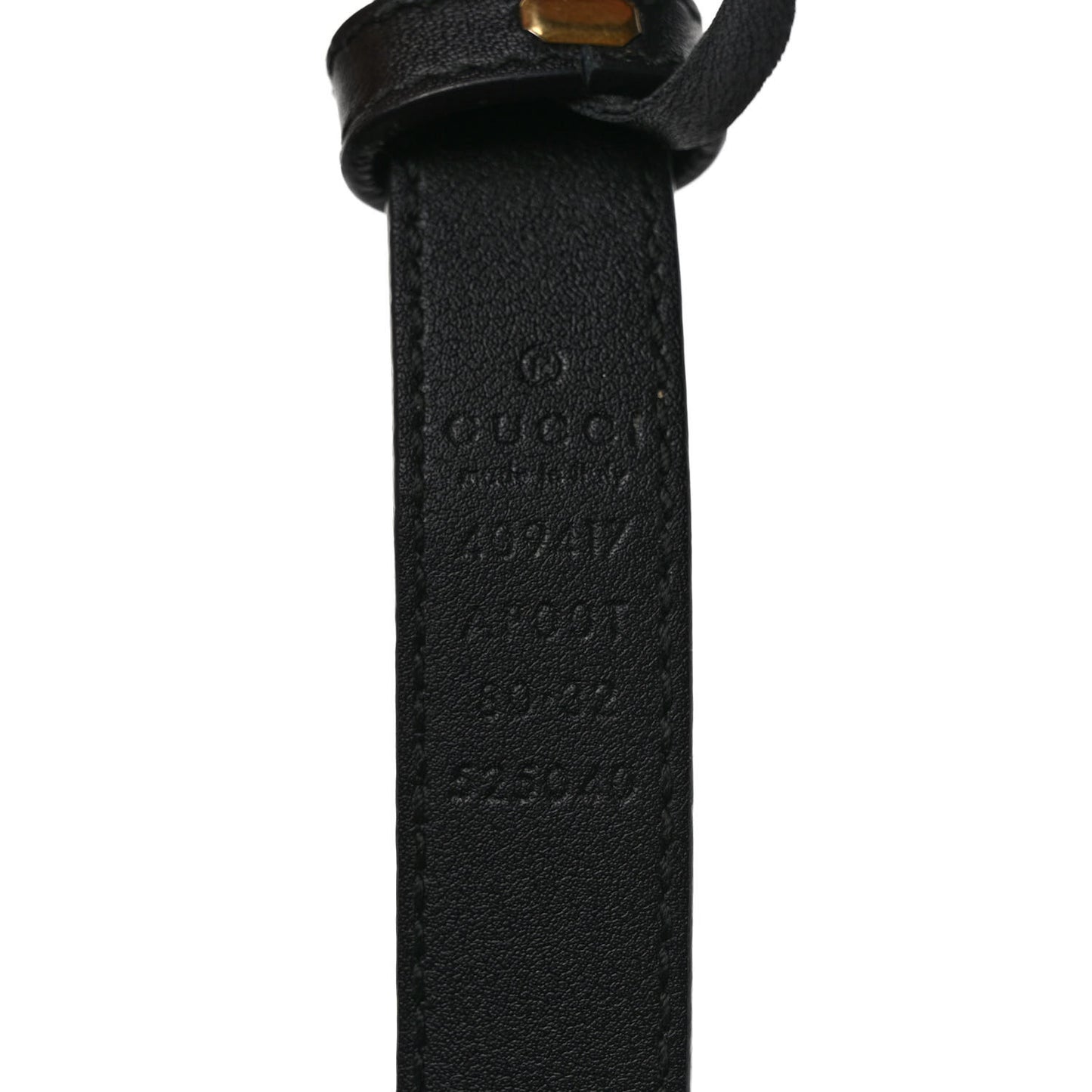 Calfskin Double G 20mm Belt 80 32 Black
