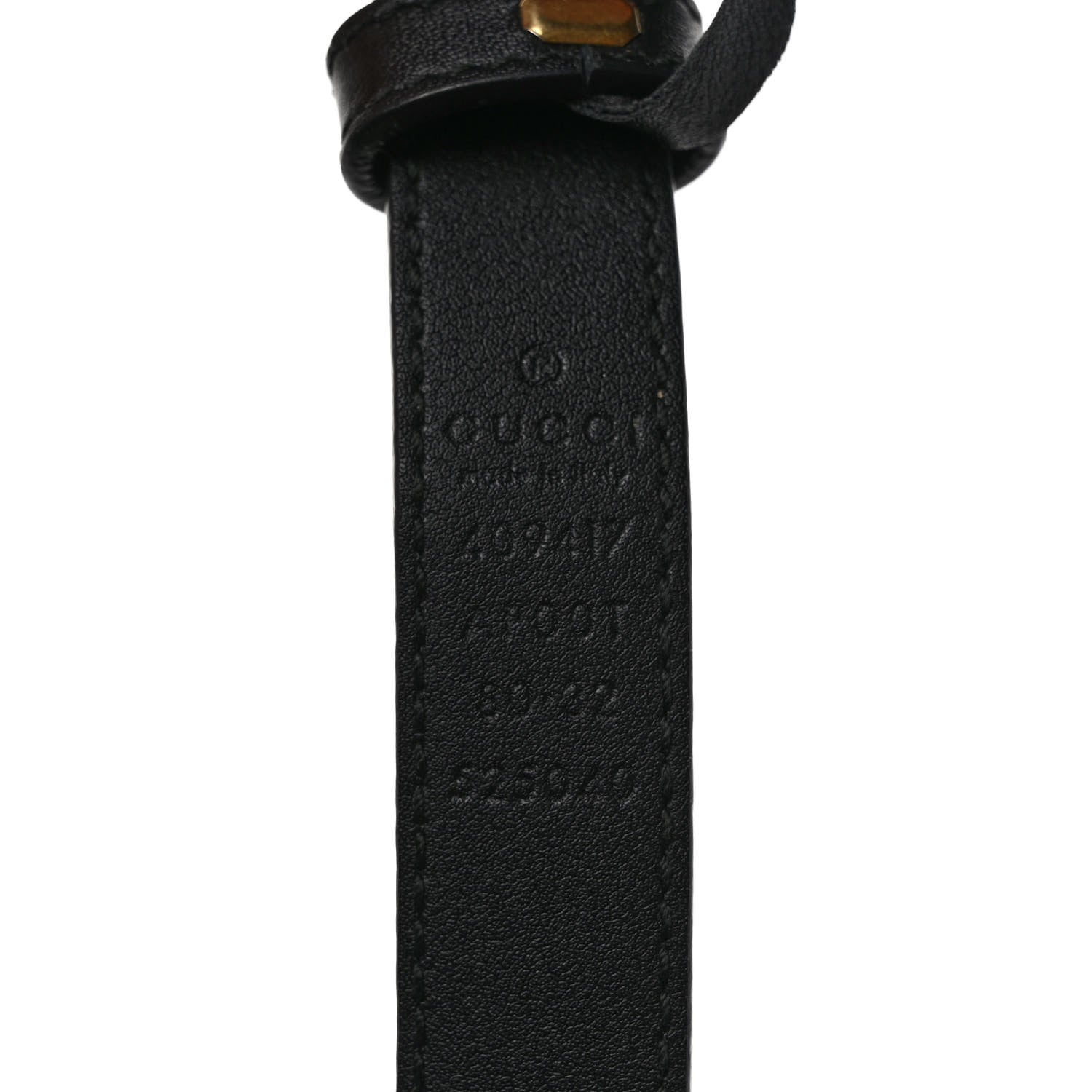 Gucci Calfskin Double G 20mm Belt 80 32 Black 3 of 4