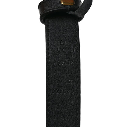 Gucci Calfskin Double G 20mm Belt 80 32 Black 3 of 4