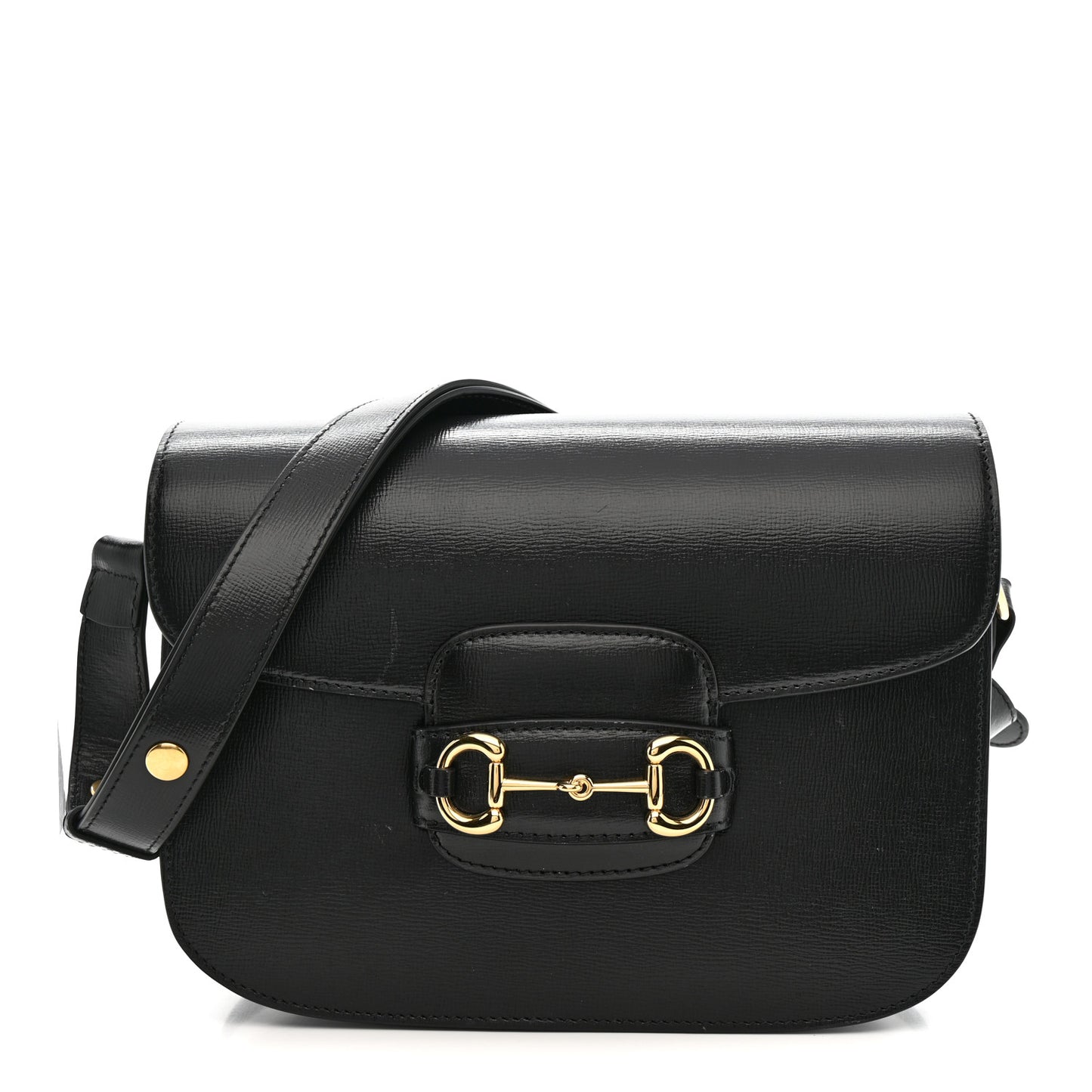 Azalea Calfskin Horsebit 1955 Shoulder Bag Black