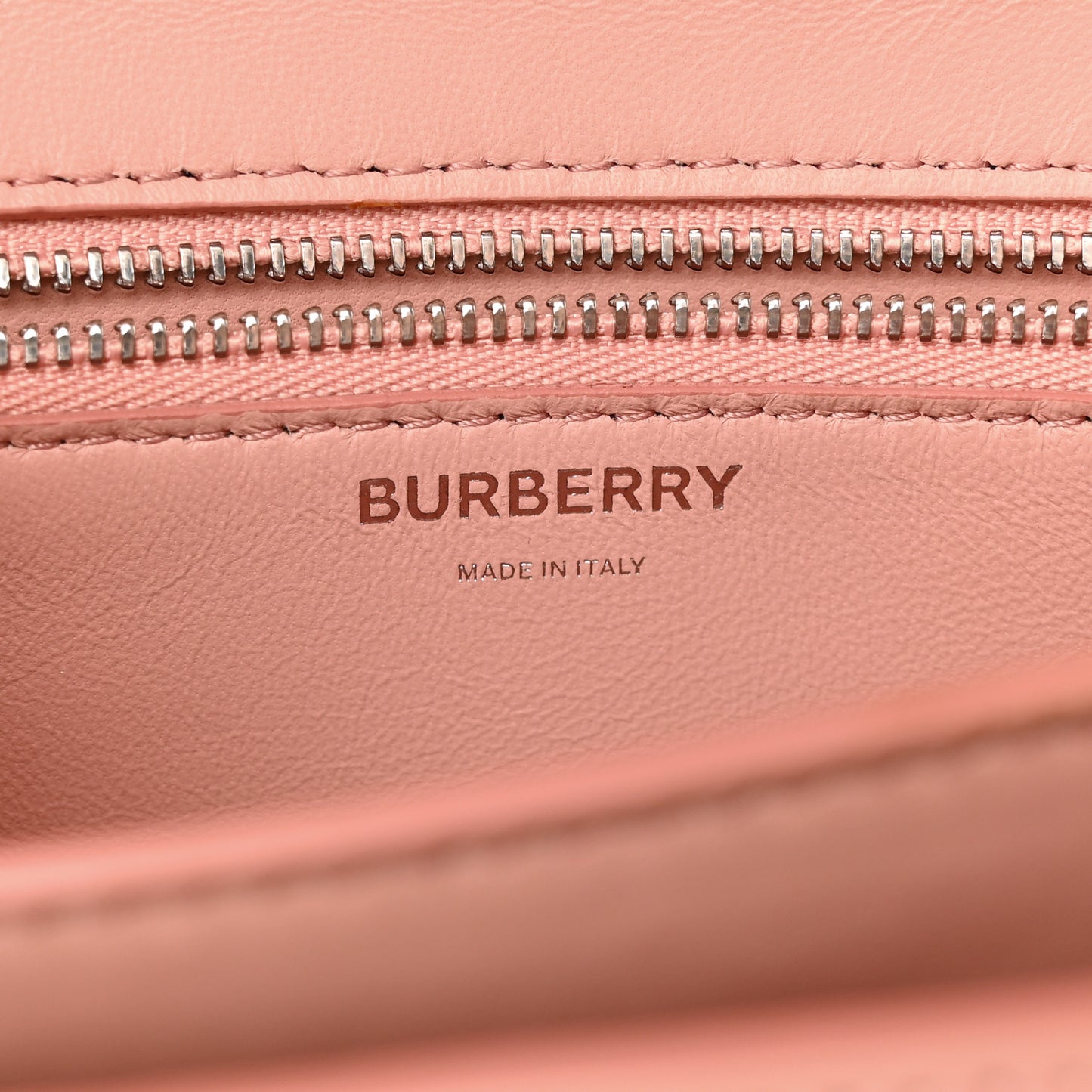 Calfskin Monogram Embossed Small TB Chain Bag Blush Pink