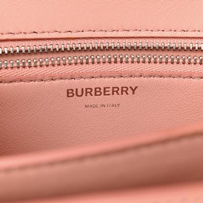 Burberry Calfskin Monogram Embossed Small TB Chain Bag Blush Pink 6 of 16
