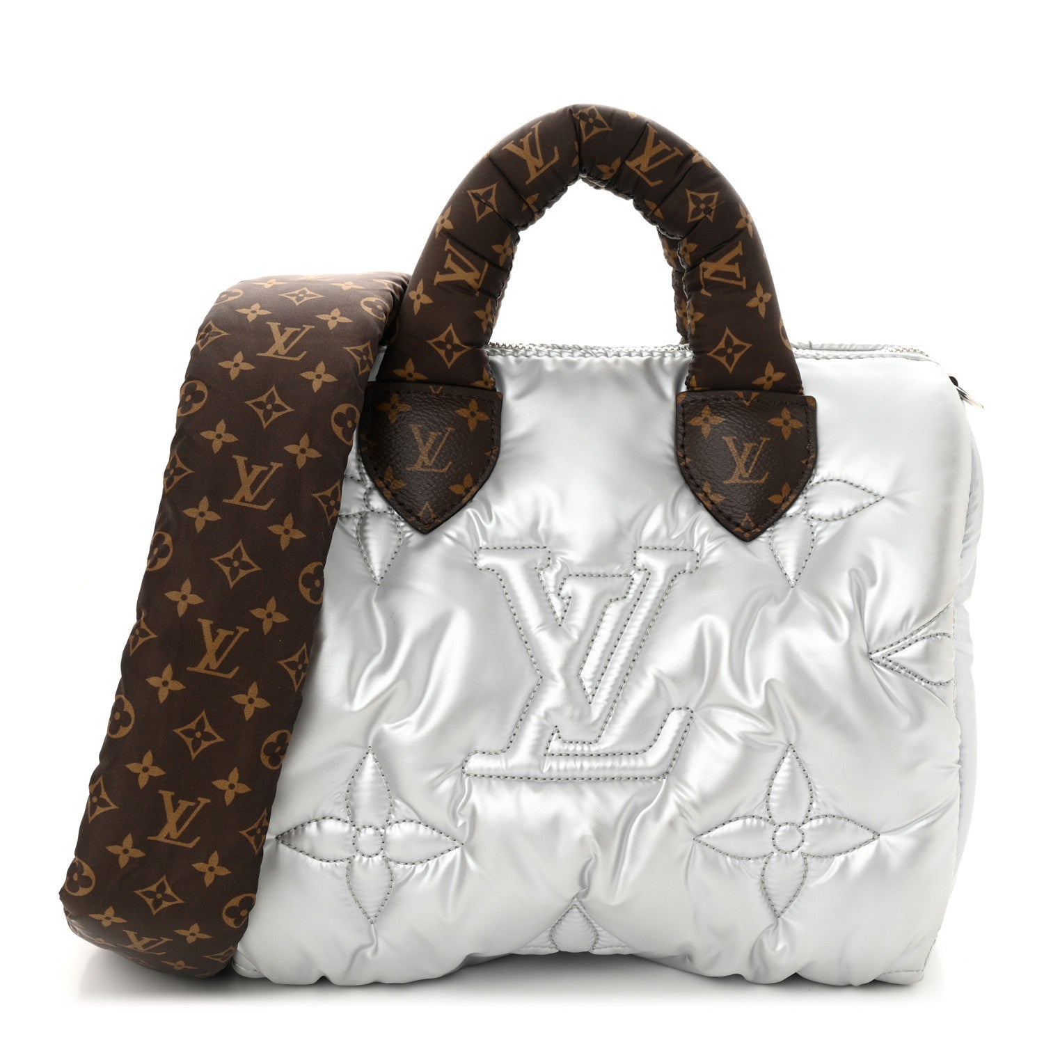 Louis Vuitton Econyl Mini Monogram Pillow Speedy Bandouliere 25 Silver 1 of 9