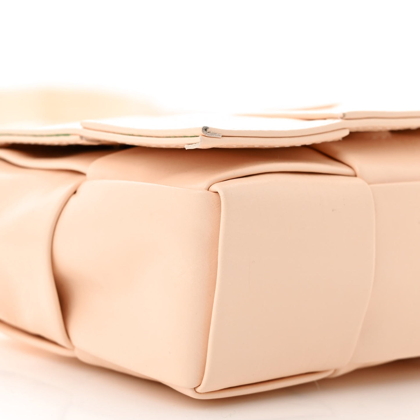 Lambskin Maxi Intrecciato Extra Mini Cassette Crossbody Bag Melon Washed