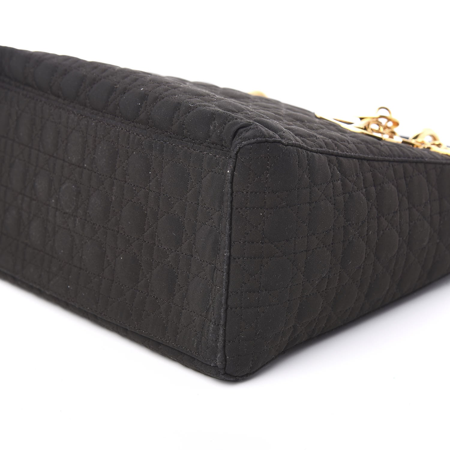 Christian Dior Nylon Cannage Medium Lady Dior Black 8 of 9