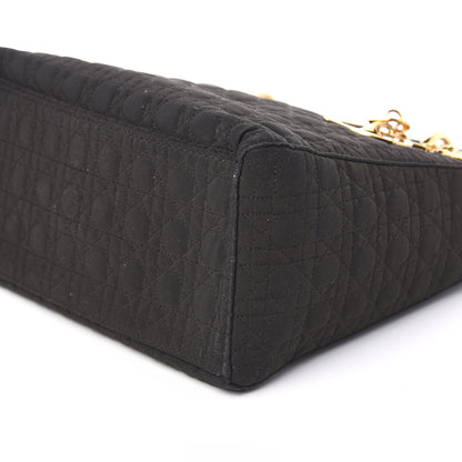 Christian Dior Nylon Cannage Medium Lady Dior Black 8 of 9