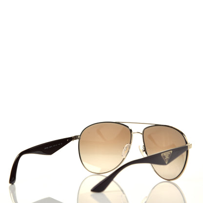 Prada Metal Gradient Aviator Sunglasses SPR53Q Brown 4 of 7