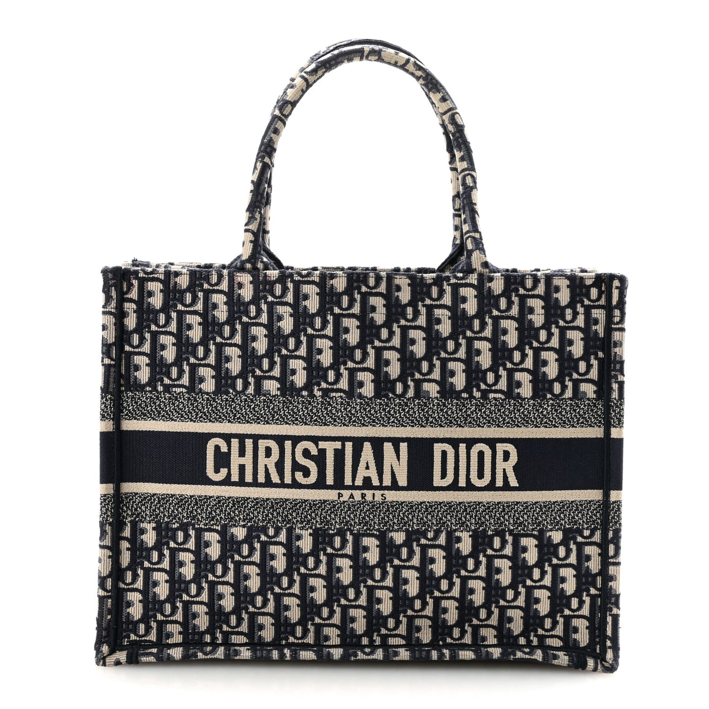 Oblique Medium Book Tote Blue Multicolor