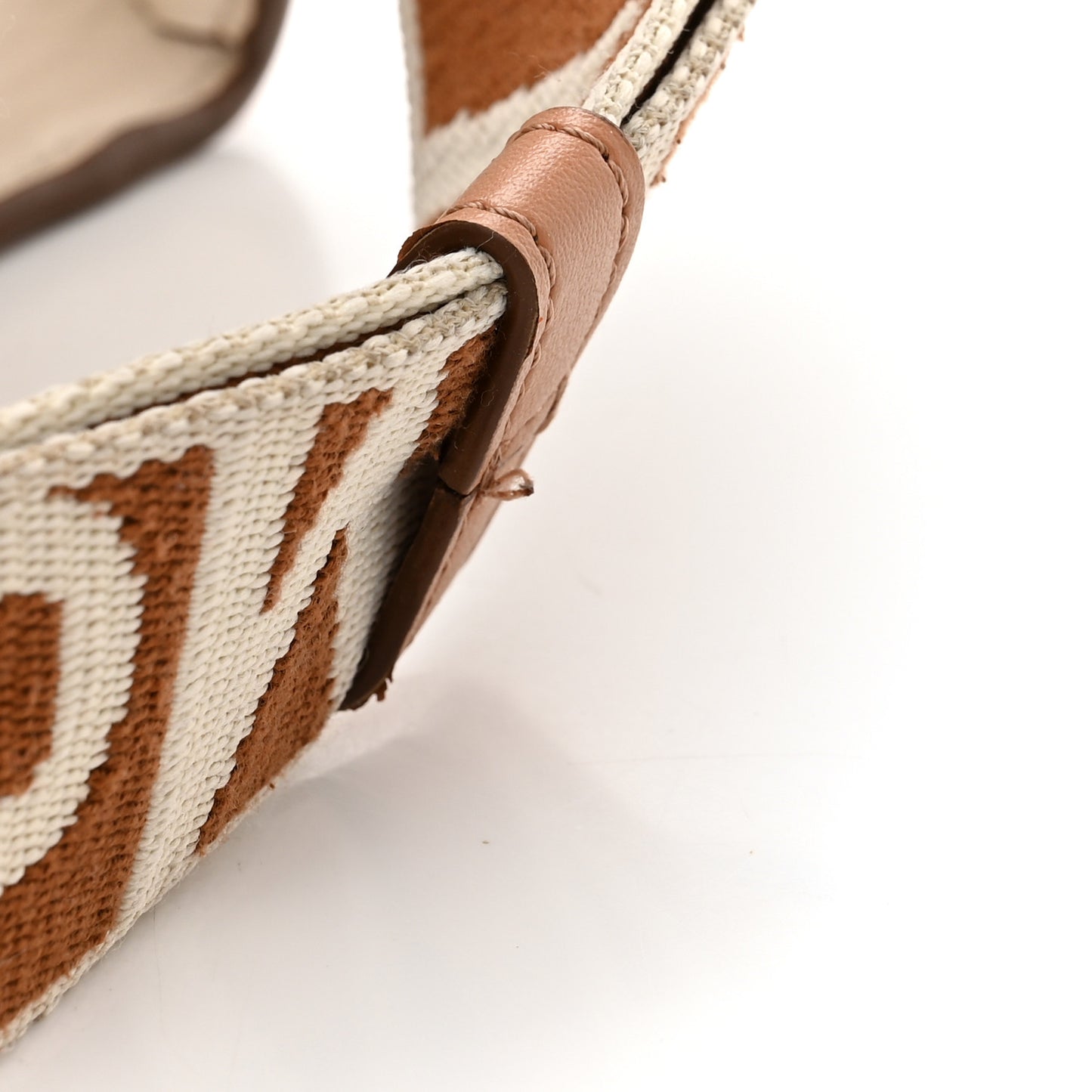 Eco Alter Nappa Perforated Logo Mini Crossbody Beige