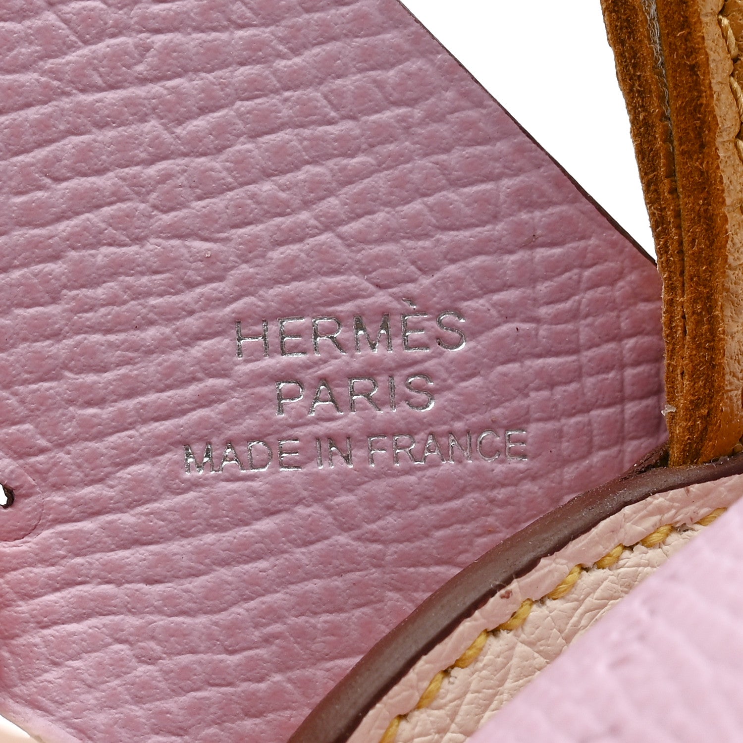 Hermes Ostrich Epsom Swift Birdy Bag Charm Mauve Sylvestre Nata Jaune Citron Magnolia Sesame 3 of 4