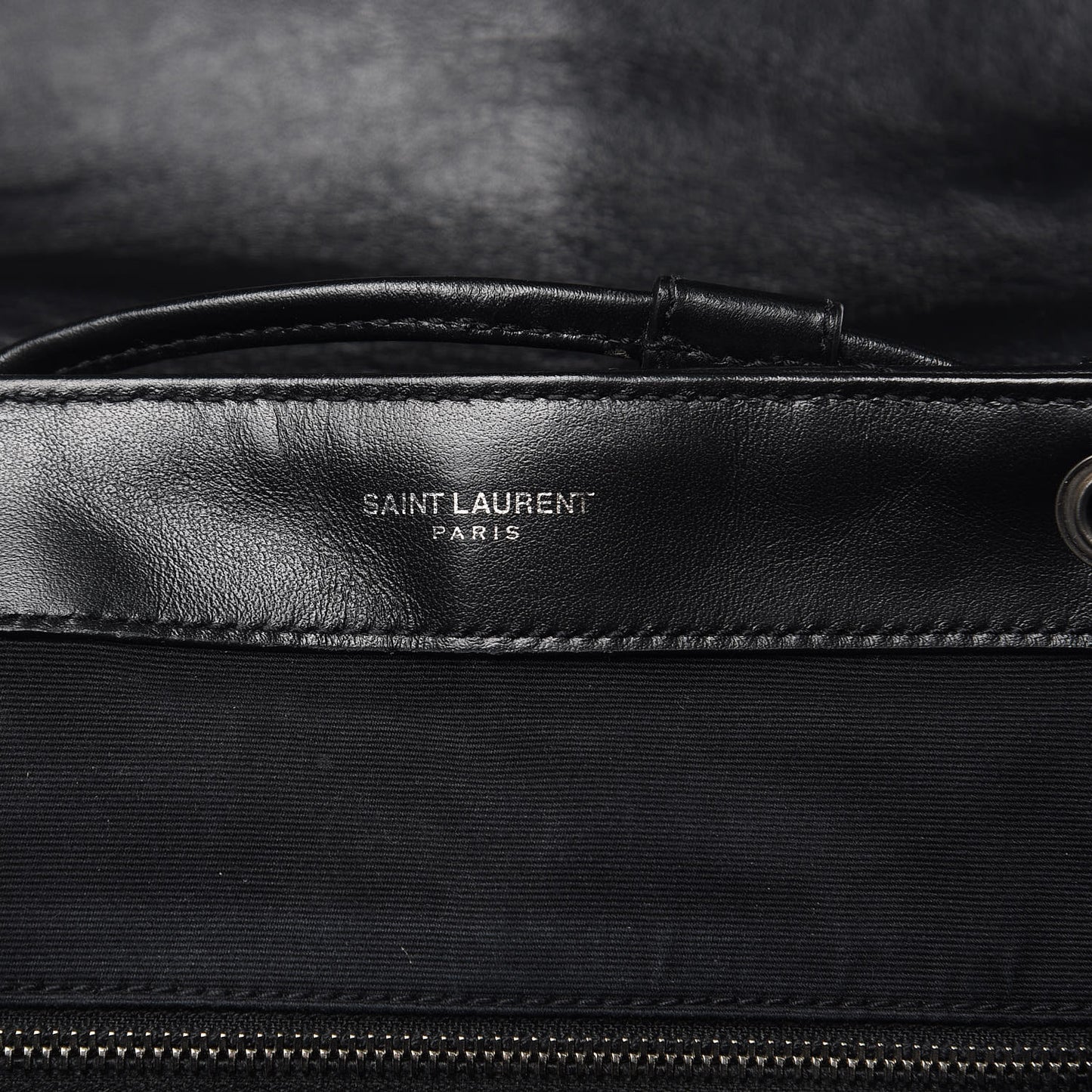 Calfskin Y Quilted Monogram Medium Loulou Backpack Black