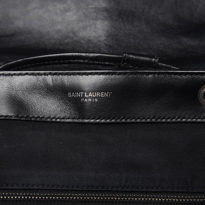 Saint Laurent Calfskin Y Quilted Monogram Medium Loulou Backpack Black 6 of 18