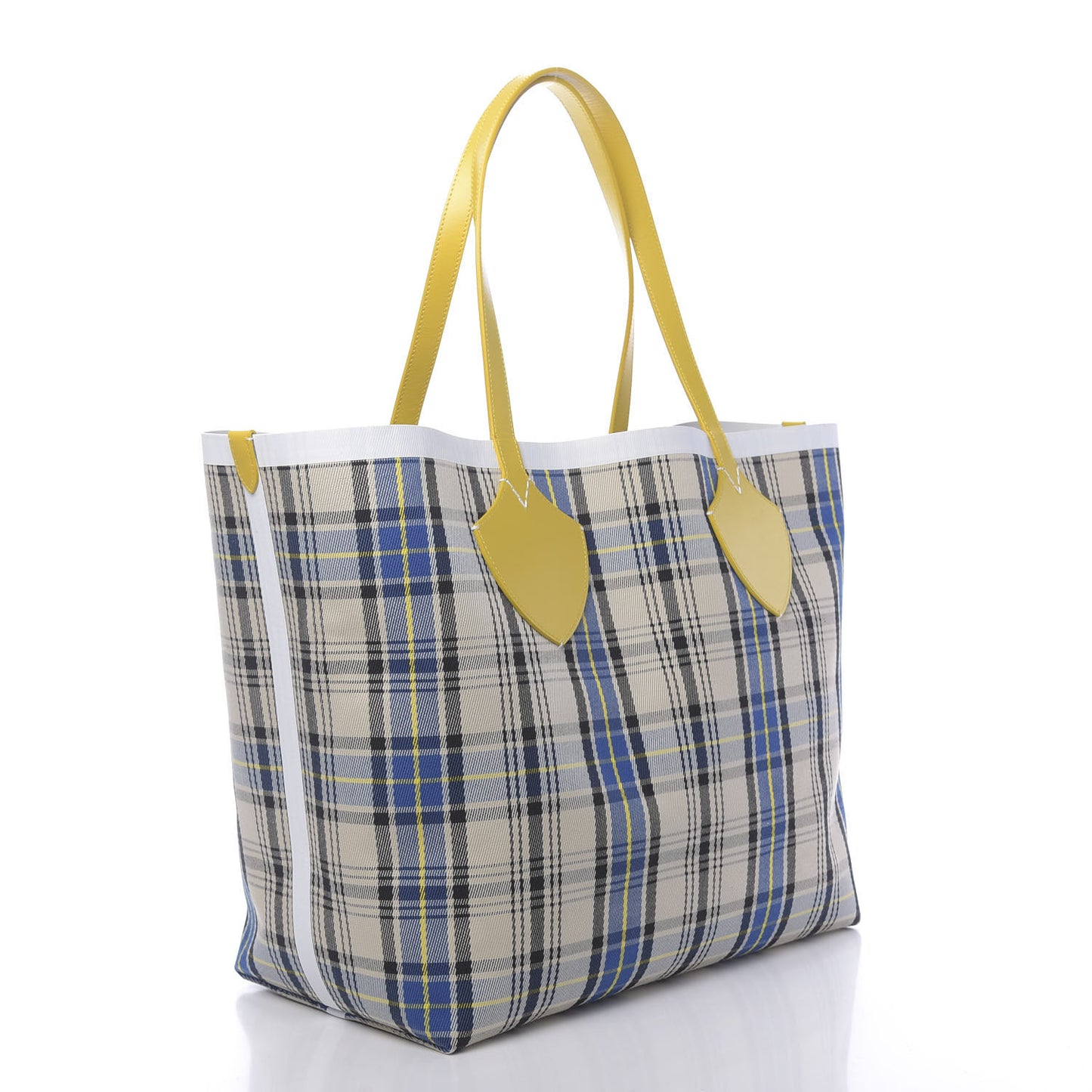 Vintage Check Large The Giant Reversible Tote Yellow