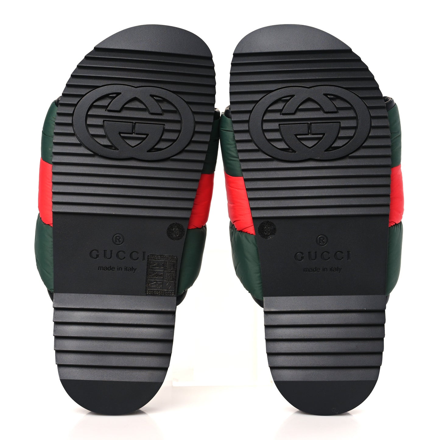 Nylon Web Womens Slide Sandals 38 Black Green Red
