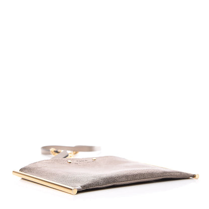 Chloe Metallic Calfskin Mini Roy Chain Pouch Bronze 4 of 10