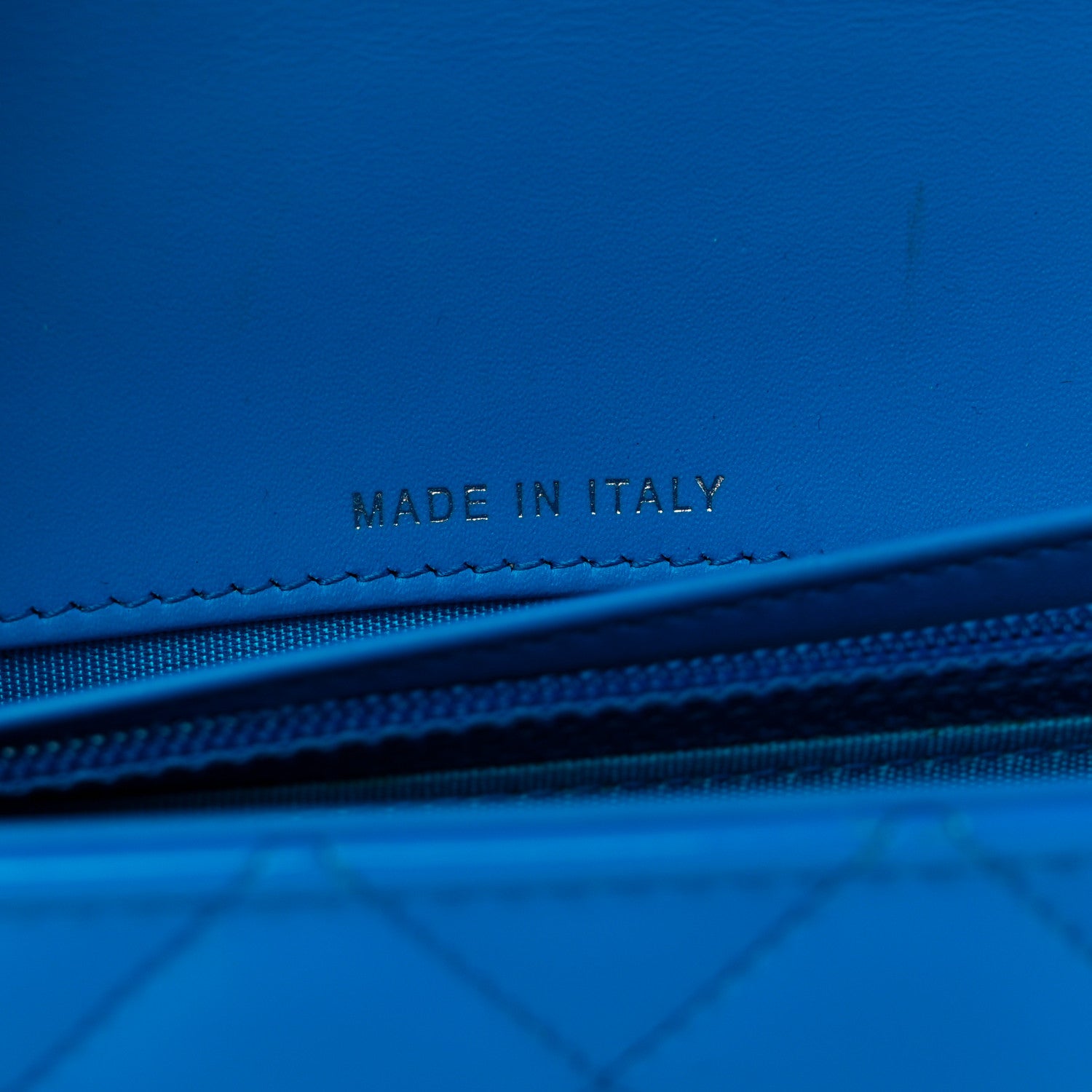 Chanel Patent Calfskin Quilted Boy Wallet On Chain WOC Blue 8 of 10