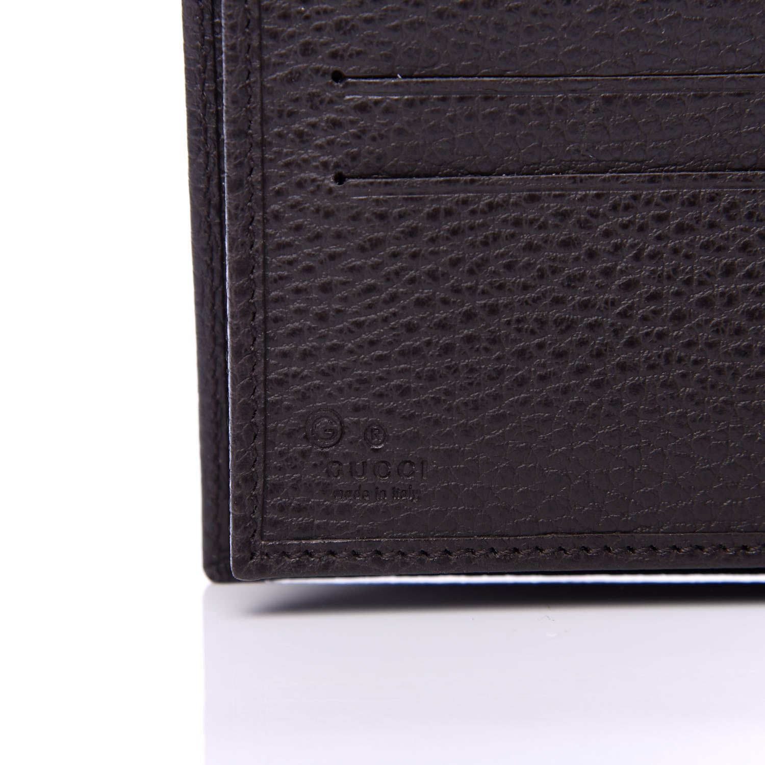 Gucci Dollar Calfskin Bi-Fold Wallet Dark Brown 6 of 7