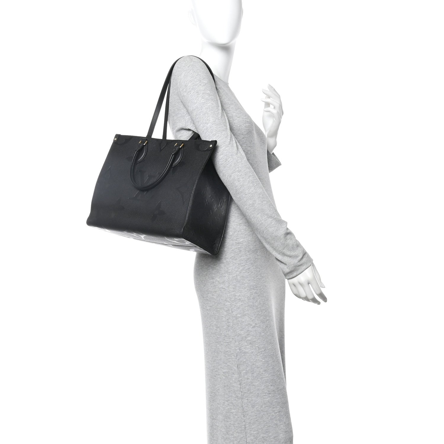 Louis Vuitton Empreinte Monogram Giant Onthego MM Black 2 of 9