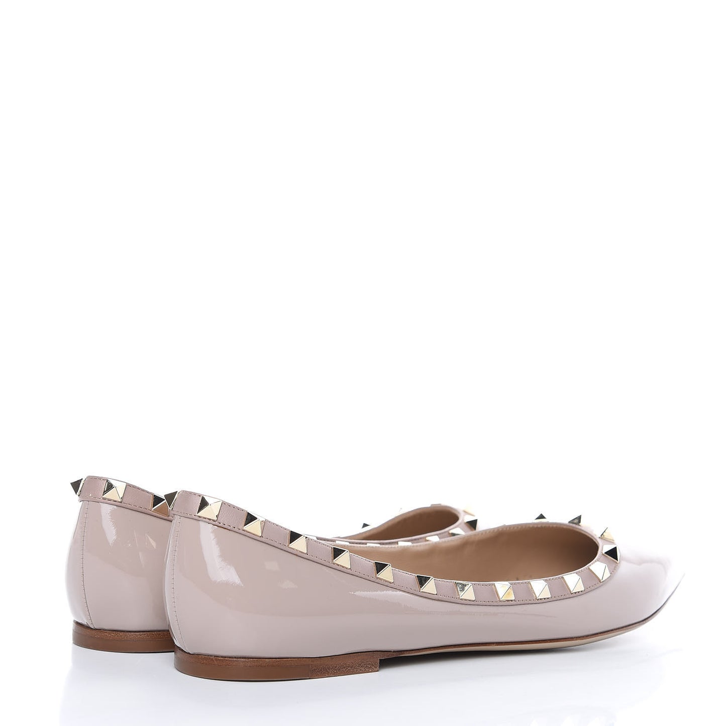 Patent Rockstud Ballerina Flats 41 Poudre