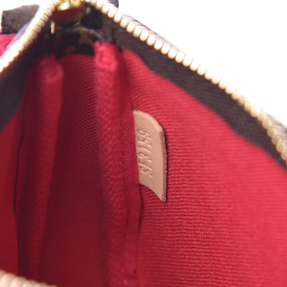 Louis Vuitton Monogram 2019 Christmas Animation Mini Courchevel Pochette Accessories Fuchsia 7 of 8