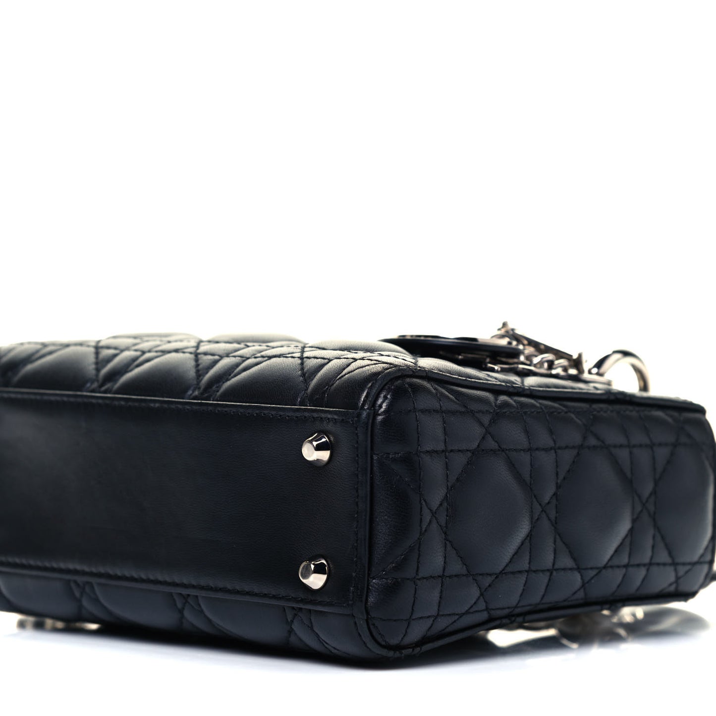 Lambskin Cannage Mini Lady Dior Black