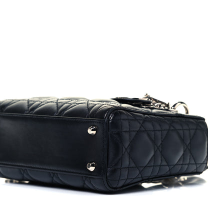 Christian Dior Lambskin Cannage Mini Lady Dior Black 10 of 11