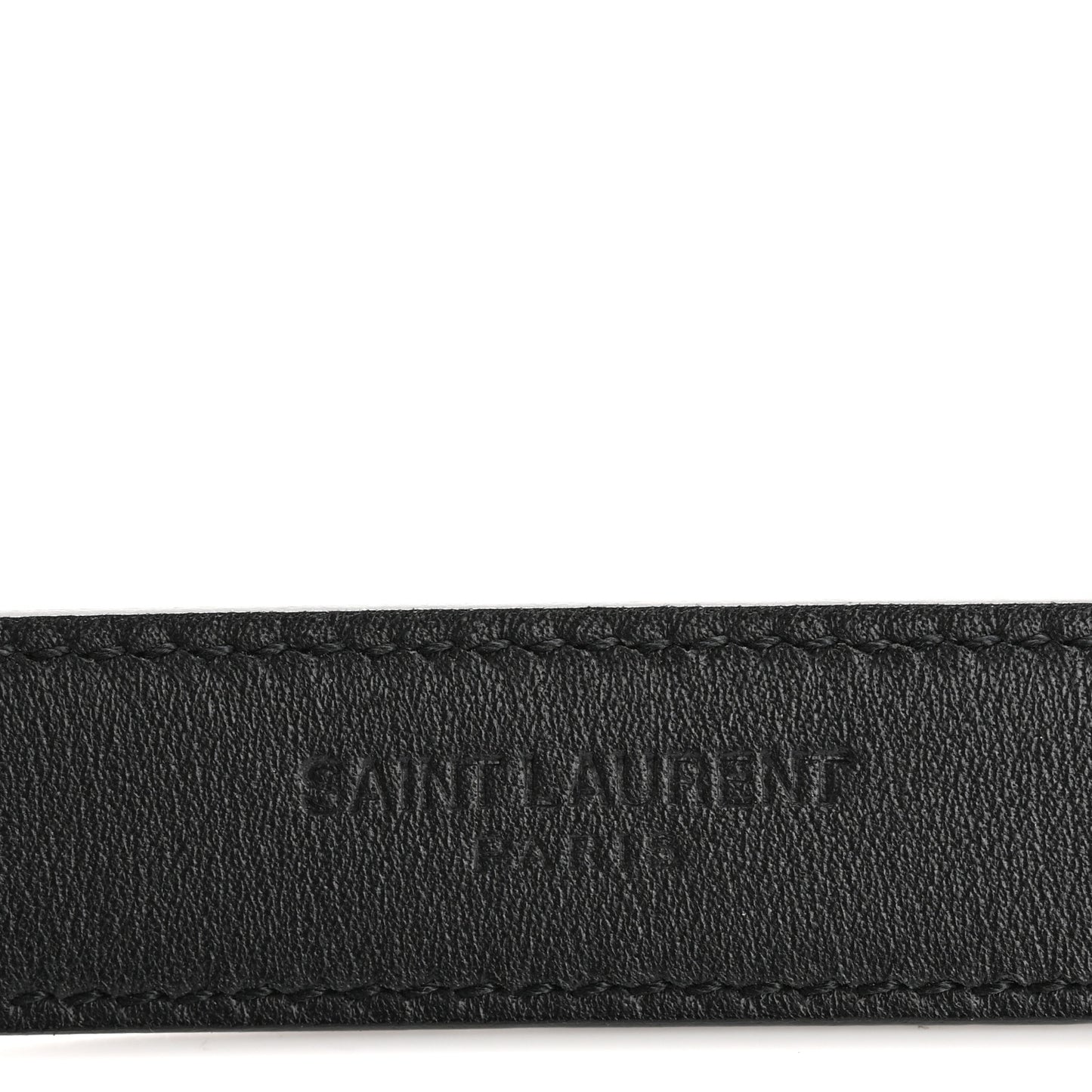 Calfskin Monogram Narrow Square Buckle Belt 75 30 Black